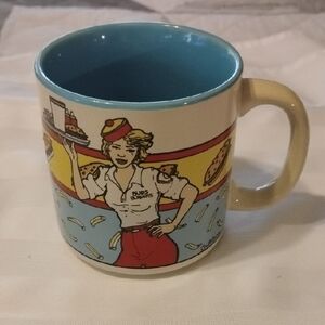 Willitts Designs 1986 Retro Diner Mug with Blue Interior